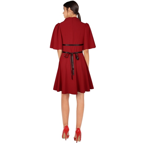 Layer Panel Lace Collar Cocktail Dress - Picture 4 of 7